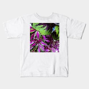 Colorful Plant Leaves Kids T-Shirt